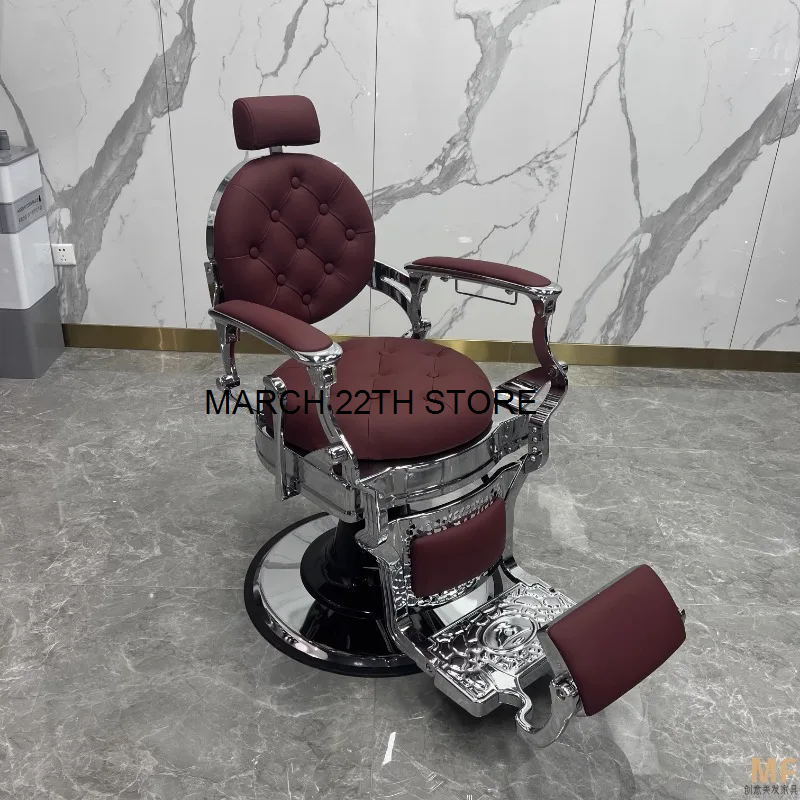 Salon Put Down Barber Chair Oil-head Special Beauty Barber Chair reclinabile Dyeing Shaving Salon Silla De Barbero Spa Furniture