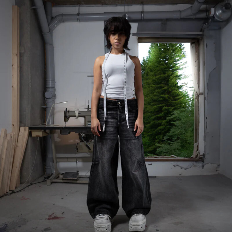 Y2K that alleviates jeans American street men's and women's casual loose Harajuku wide-leg jeans cargo pants women y2k pants