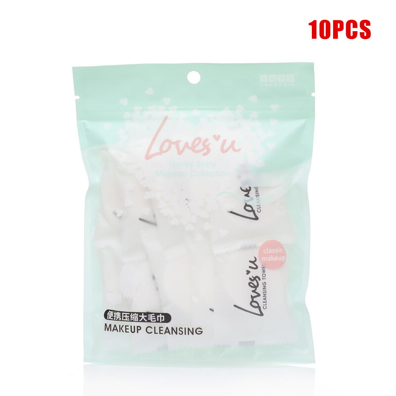 10pcs Disposable Compressed Towel Tablets Travel Napkin Tissue Portable Compressed Wipe