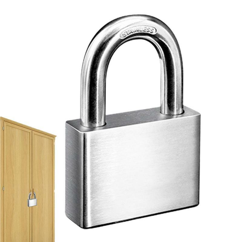 Cadeado anti-ferrugem para cacifos, Ginásio Locker Lock, Cadeado com chaves, seguro, resistente, portão
