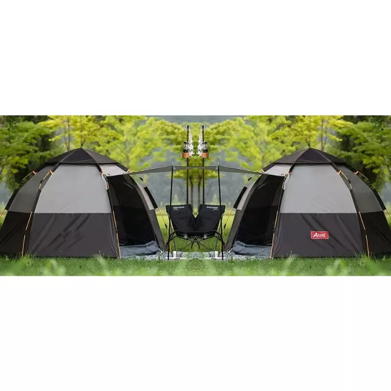 방수 팝업 돔 캠핑 텐트, 2-3-4 인용, 60 초 쉽고 빠른 설치, 가족 육각형 야외 스포츠, 화물 무료