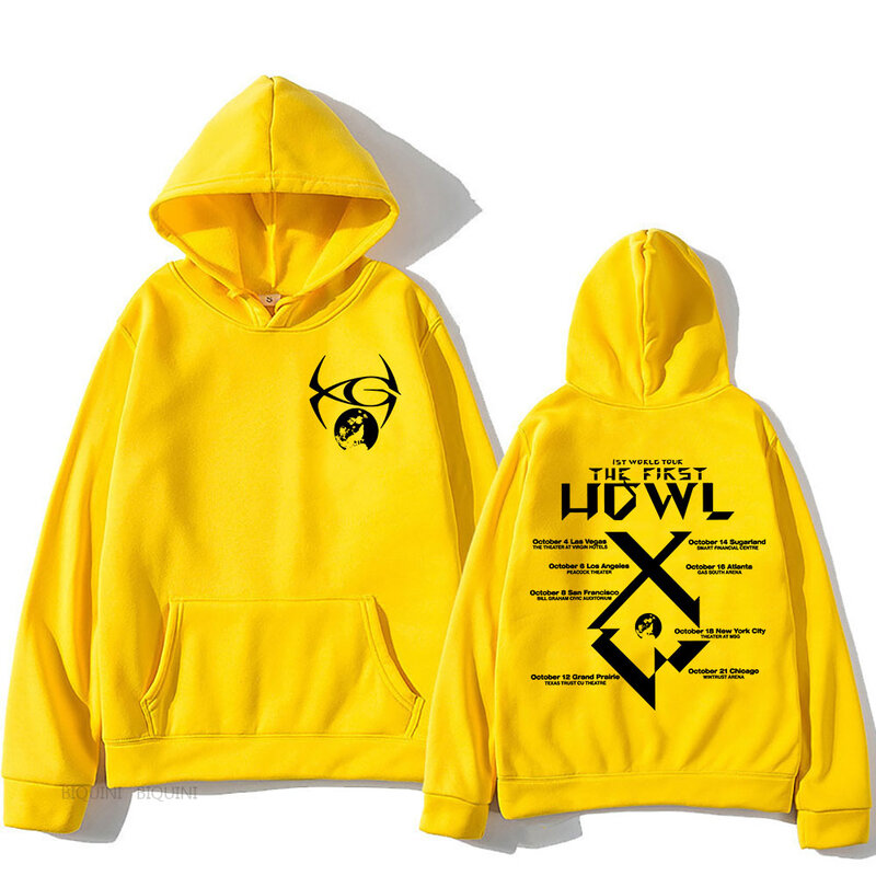 Die erste Welttournee xg kpop band Hoodies wachte 2024 Album Print Sweatshirts für Fans sudaderas con capucha Männer/Frauen Kleidung
