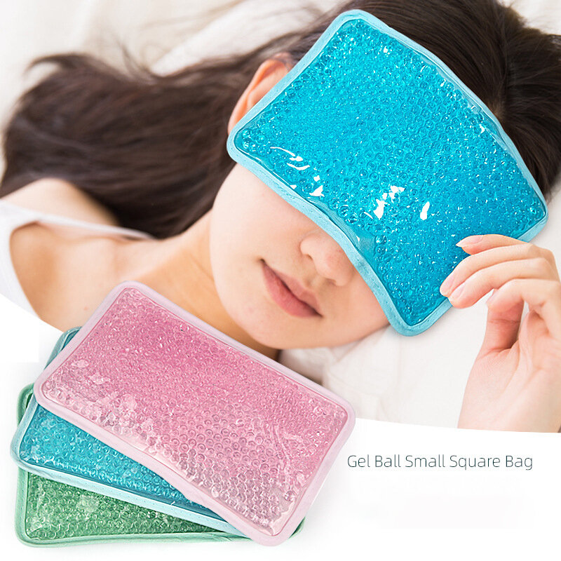 Maschera Gel impacco di ghiaccio doppio uso maschere calde e fredde Relax alleviare la fatica Anti insonnia dormire maschera per il sonno in Gel per la cura della salute