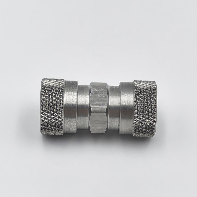 Stainless Steel Double Female 8MM Fill Nipple Both End Female Quick Disconnect Adaptor HPA High Pressure Accessories