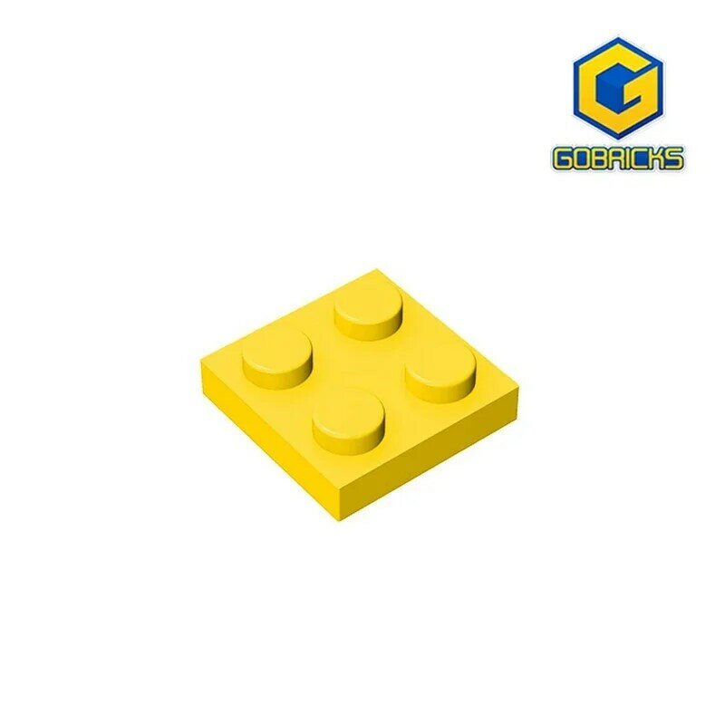 Pelat GDS-509 2x2 kompatibel dengan lego 3022 buah dari anak-anak DIY pelat partikel blok bangunan DIY