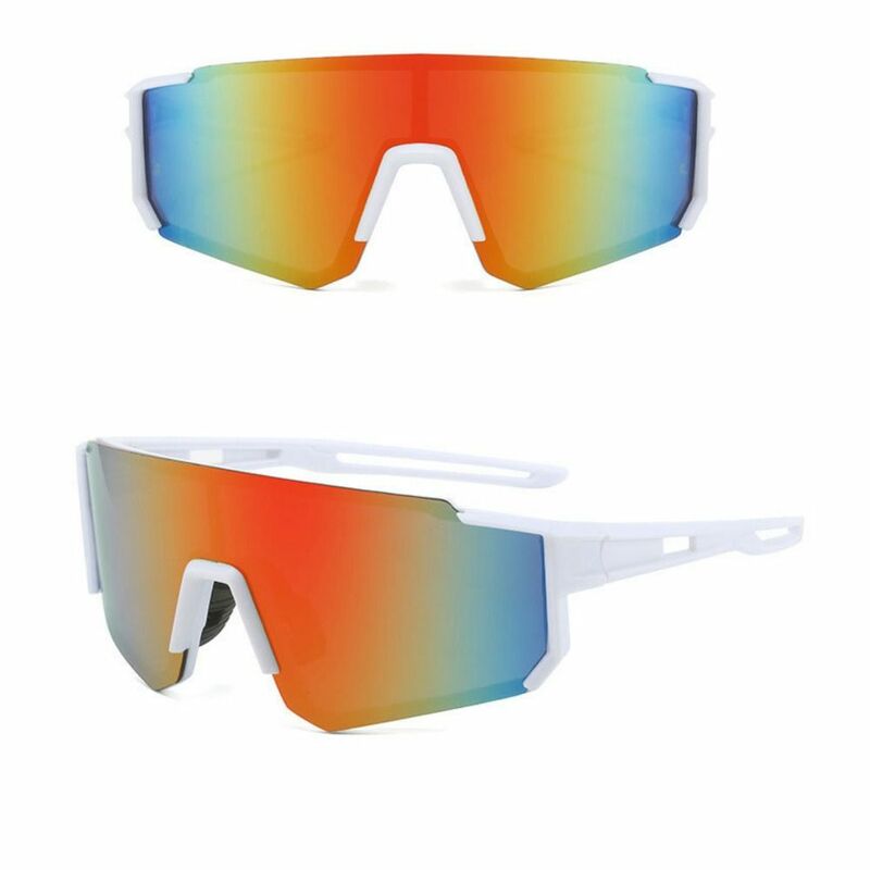 Óculos de sol de ciclismo superdimensionados, Lente HD colorida, Vintage Outdoor Sport Goggle, Confortável UV400, Vidro Resistente UV, Vidro de ciclismo para viagens, UV400