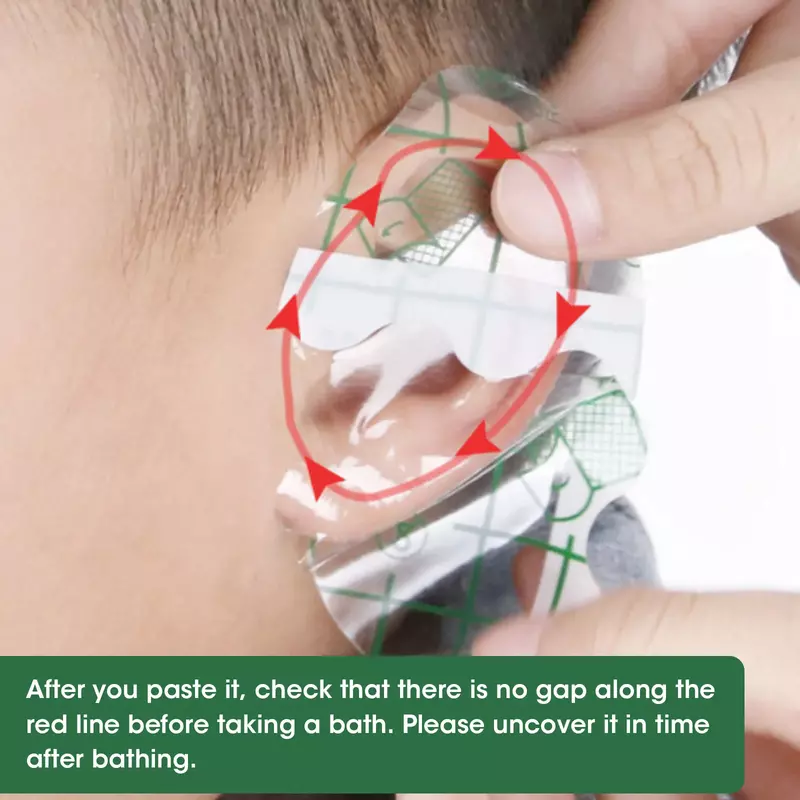 10/20/100pcs adesivi usa e getta per la protezione dell'orecchio nuoto paraorecchie acqua Shampoo per bambini adesivi per le orecchie per la prevenzione dell'acqua dell'orecchio