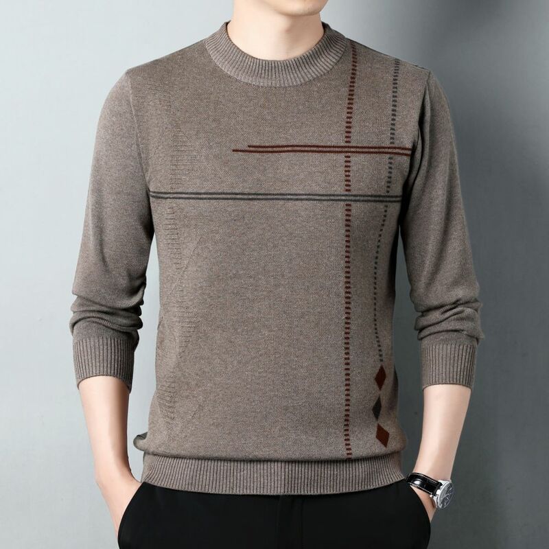 COODRONY-T-shirt de manga comprida masculina, camisola quente, top versátil, confortável, elegante, minimalista, alta qualidade, W5679