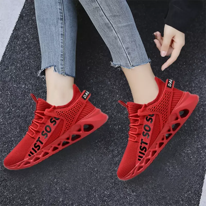 Fujeak Fashion Plus Size trampki klasyczne obuwie Unisex ultralekkie oddychające siateczkowe męskie sneakersy Outdoor buty do biegania