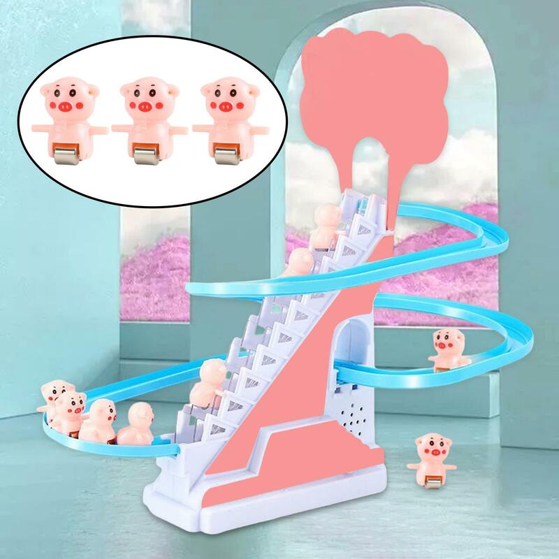 3 Pieces Roller Coaster Toy Accessories Climb Stairs Toy Accs for Toddlers
