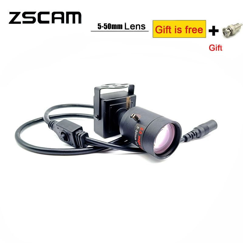 M12 5-50mm obiektyw z ręczną regulacją ostrości 1080P AHD/CVBS Mini wyprzedzający aparat analogowy CCTV 35mm zamontowana samochodowa kamera OSD