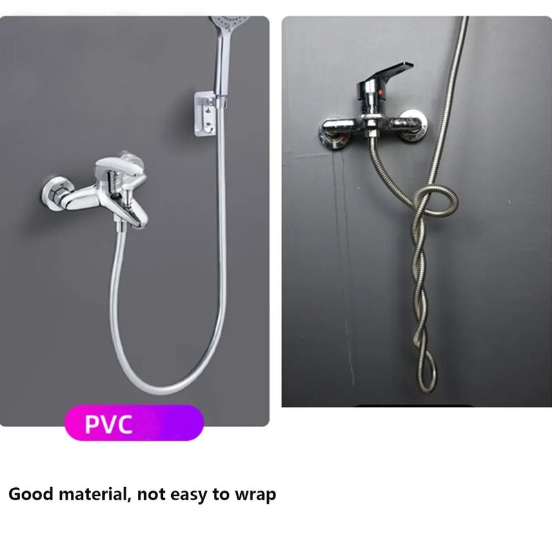 Pipa selang Shower tekanan tinggi, aksesori kamar mandi PVC fleksibel genggam Anti berlikuk GI/2 Universal 1.5/2.0/3.0M