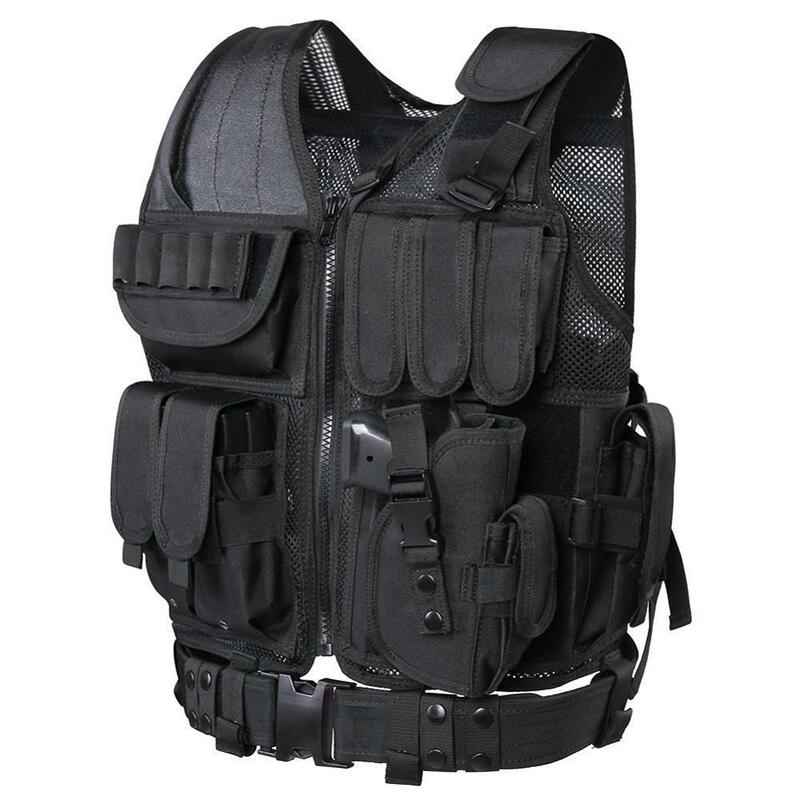 Abbigliamento di sicurezza da caccia multifunzione Swat gilet tattico Swat Jacket Chest Rig Multi-Pocket CS Hunting Vest accessori da campeggio