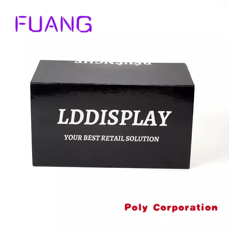 Benutzer definierte benutzer definierte mit Logo Karton fsc zertifizierte Wellpappe Versand doppelwandige Pappe Versand schwarz Flat packing Box für kleine