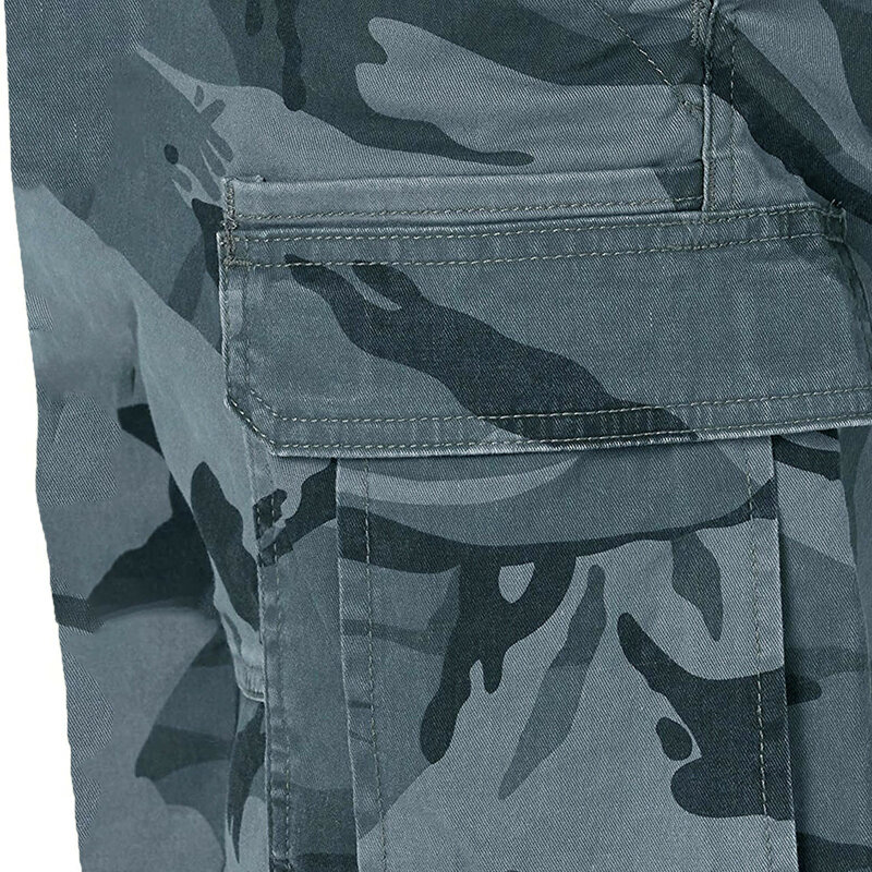 Pantalones cortos de camuflaje para hombre, Shorts Cargo para exteriores, a la moda, informales con múltiples bolsillos, novedad de verano, 2024