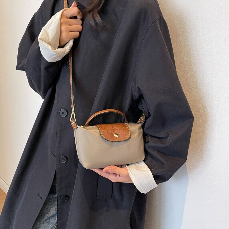 Moda Retro wiosenna i letnia damska torba jedno ramię Crossbody ręcznego noszenia wysokiej jakości nylonu torba na ramię сумка женская
