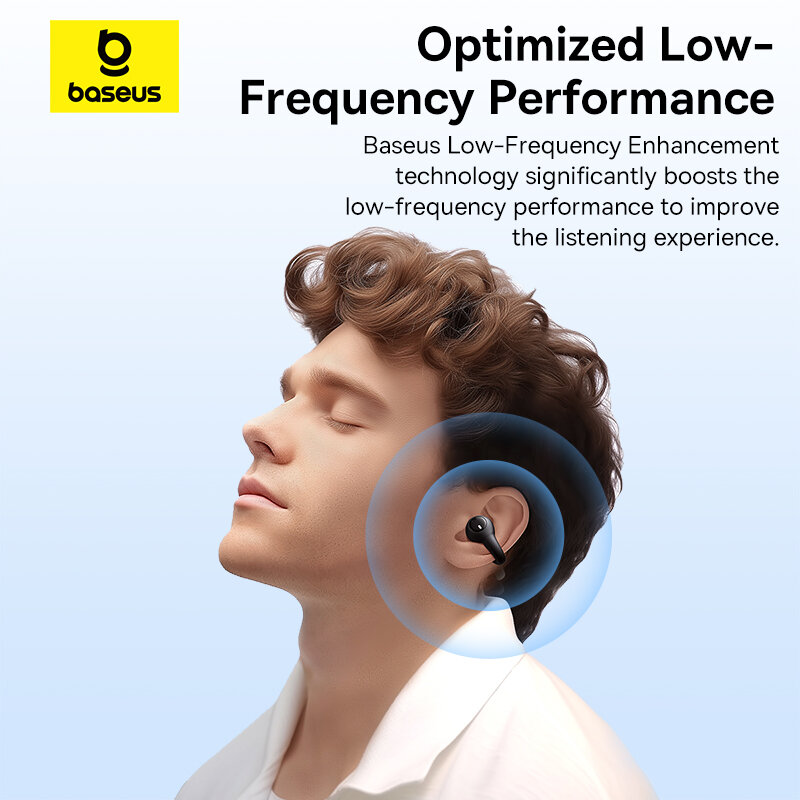 Baseus-auriculares inalámbricos AirGo AS01, audífonos con Bluetooth 5,3, 2 micrófonos, ENC, HD, reducción de ruido, deportivos
