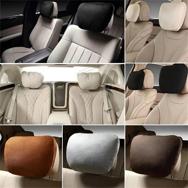 Автомобильное сиденье для поддержки шеи для подголовника Mercedes-Benz Maybach S Class Design, мягкая Универсальная регулируемая Автомобильная подушка, подушка для шеи