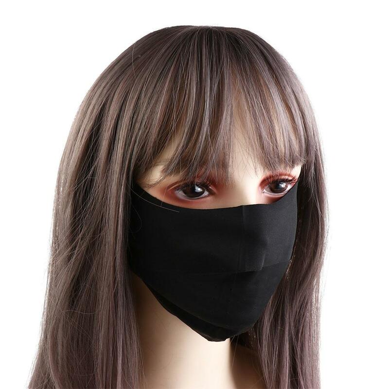 Спортивная маска для бега из ледяного шелка, дышащая быстросохнущая женская маска для защиты лица из ледяного шелка, маска для лица, маска для лица