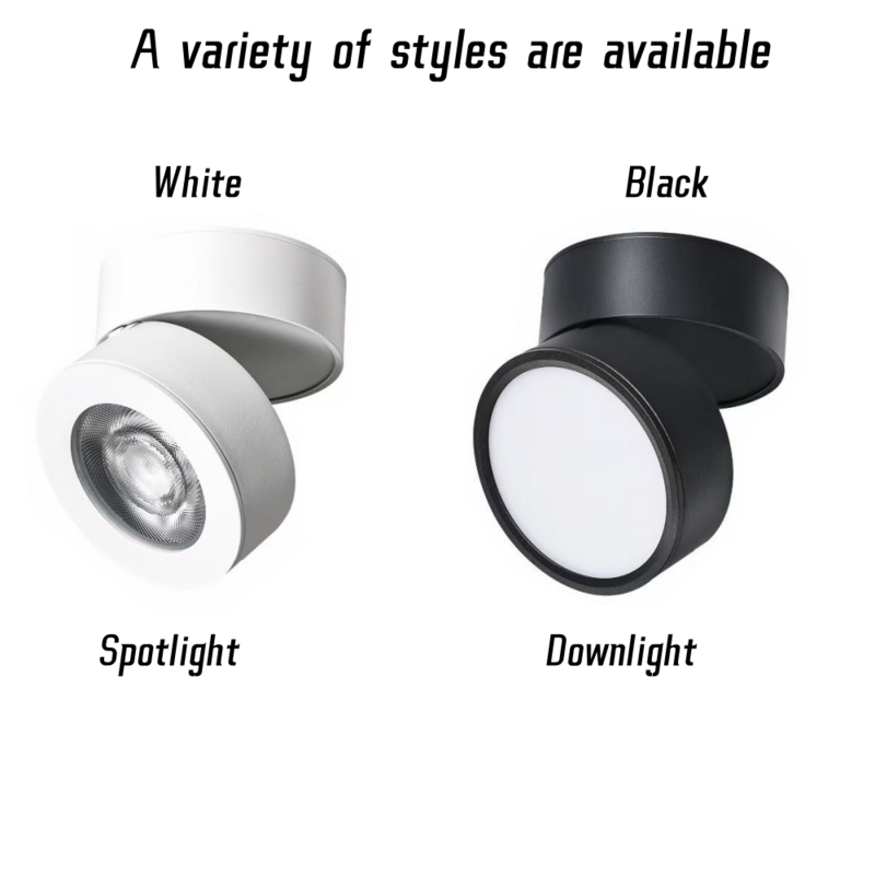 Lampu sorot LED ultra-tipis COB antisilau lampu sorot dapat diredupkan 5W 7W 18W 24W 1-2 kepala lampu langit-langit AC85-265V pencahayaan Interior