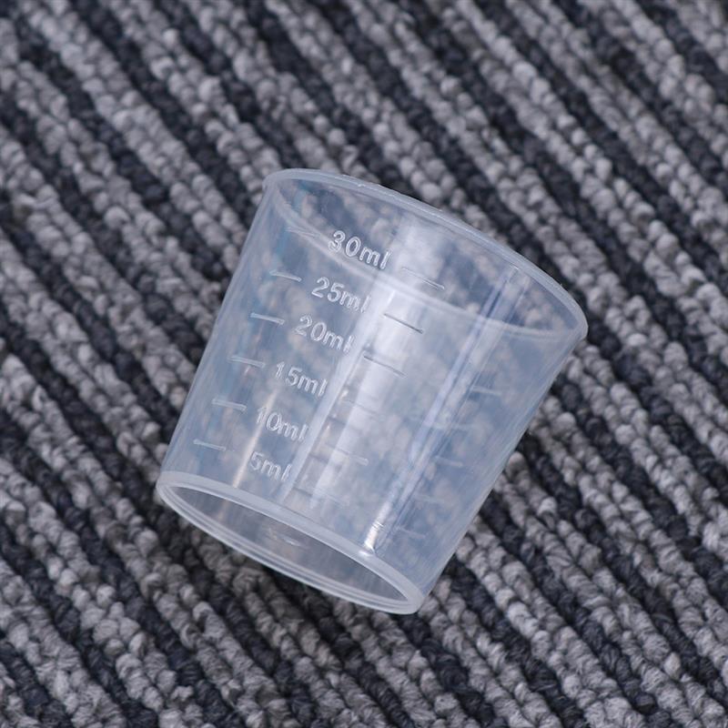 Cup Maatbekers Plastic Maatbeker Mengen Vloeistof Kleine Hars Verf Schaal Voor Gemaakt Droge Magnetische Zware Wit Camping 18