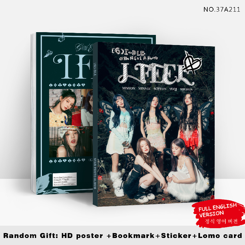 KPOP (G)I-DLE Album I FEEL New Photo Album Portrait HD Photo Gallery Sticker Poster Bookmark Collection Card Fans Gifts