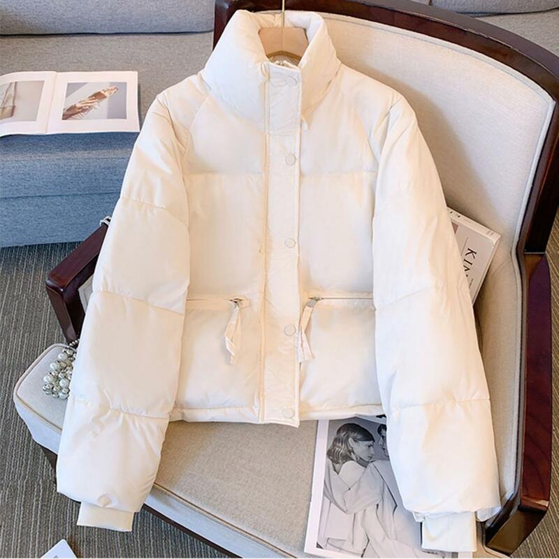 Women's Jacket 2023 New in Cotton-padded Clothes Short Korean Fashion Stand Collar Thicken Bread Jacket Women Coat Tops Winter