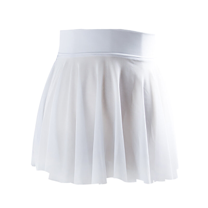 女性用ショートメッシュバレエダンススカート,黒と白の色,新しいコレクション