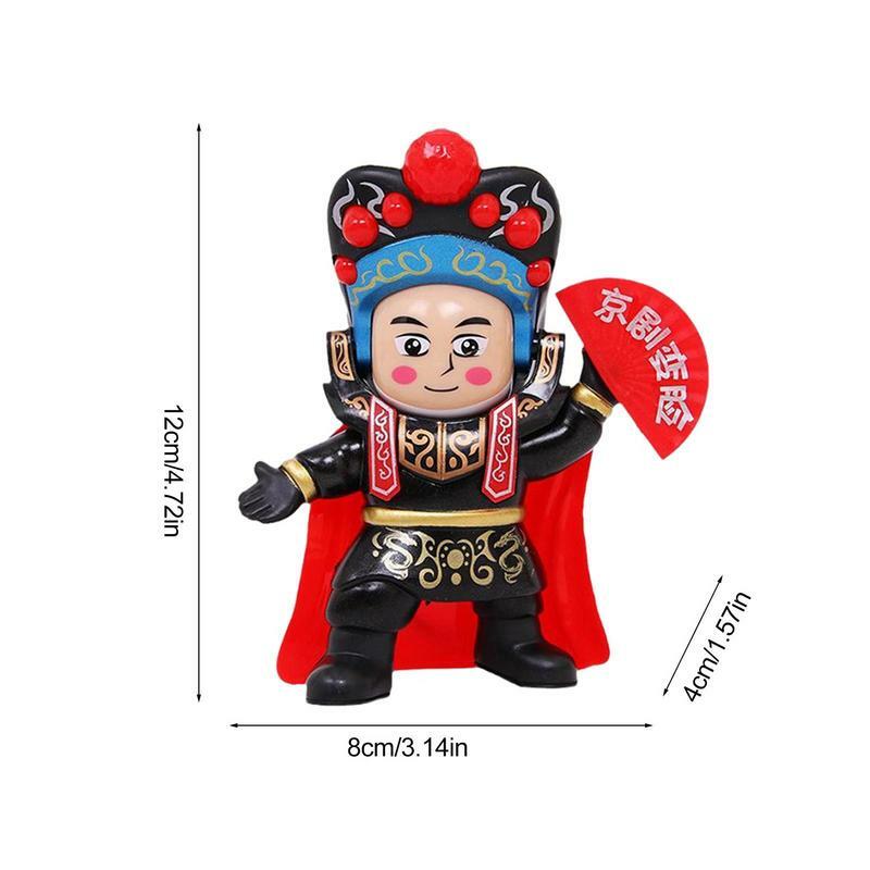 Figuras de Panda con cara cambiable de 4 estilos, lindo y divertido juguete de Panda, estatuas para decoración del hogar para chino