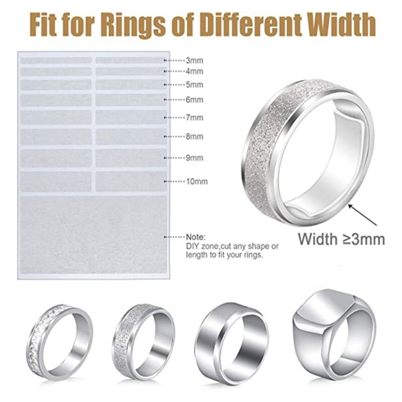 Регулирующее кольцо из акрила/силикона, невидимое кольцо для мужчин и женщин