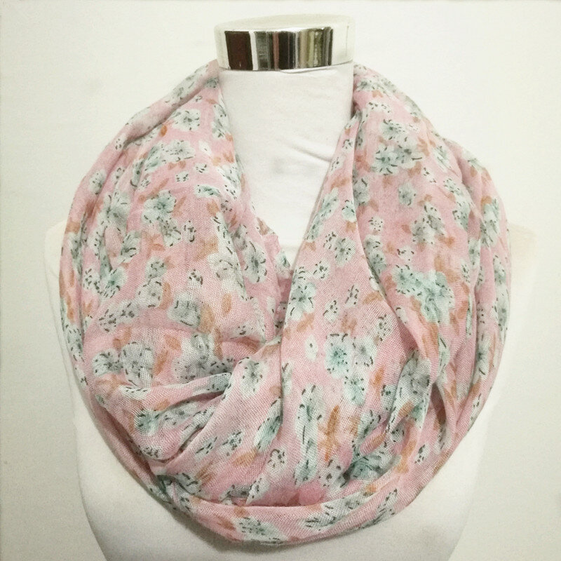 Free shipping Flower ring scarf for women Spring Fashion Lightweight Versatile Infinity Scarf head warps