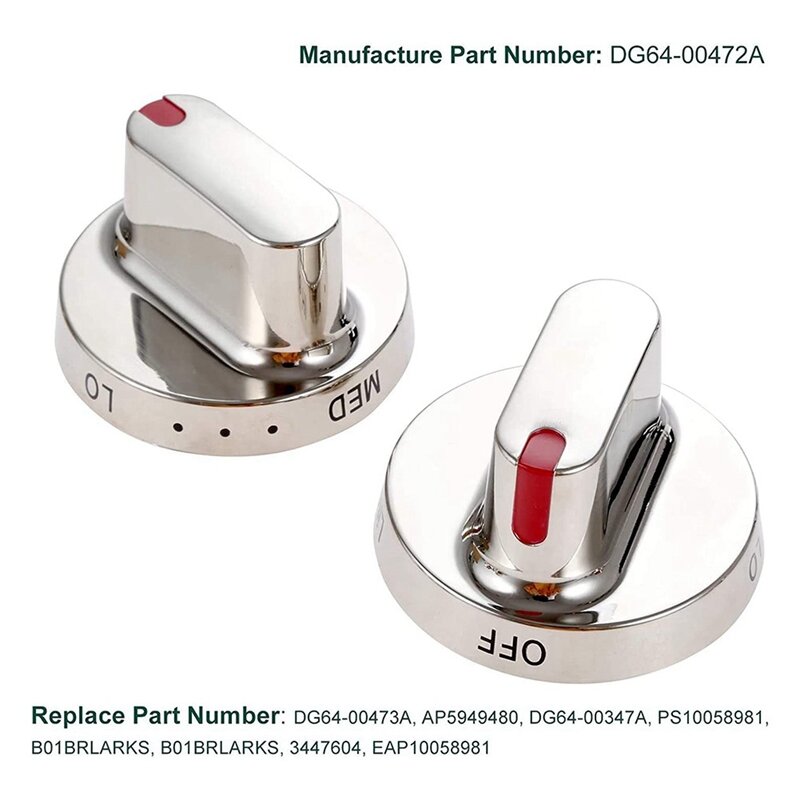 DG64-00472A Range Stove Knob Replaces DG64-00472A DG64-00347B NX58F5500SS NX58F5500SS