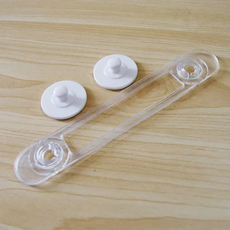 子供のための透明なプラスチック製の引き出し,ロック付きの安全ロック,赤ちゃんの保護ストラップ,2個