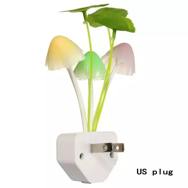 Wandlamp-Controle Kleurrijke Nachtlampje Lotusblad Aquatisch Gras Paddestoel Creatieve Slaapkamer Lamp 3d Verlichting Decoratie