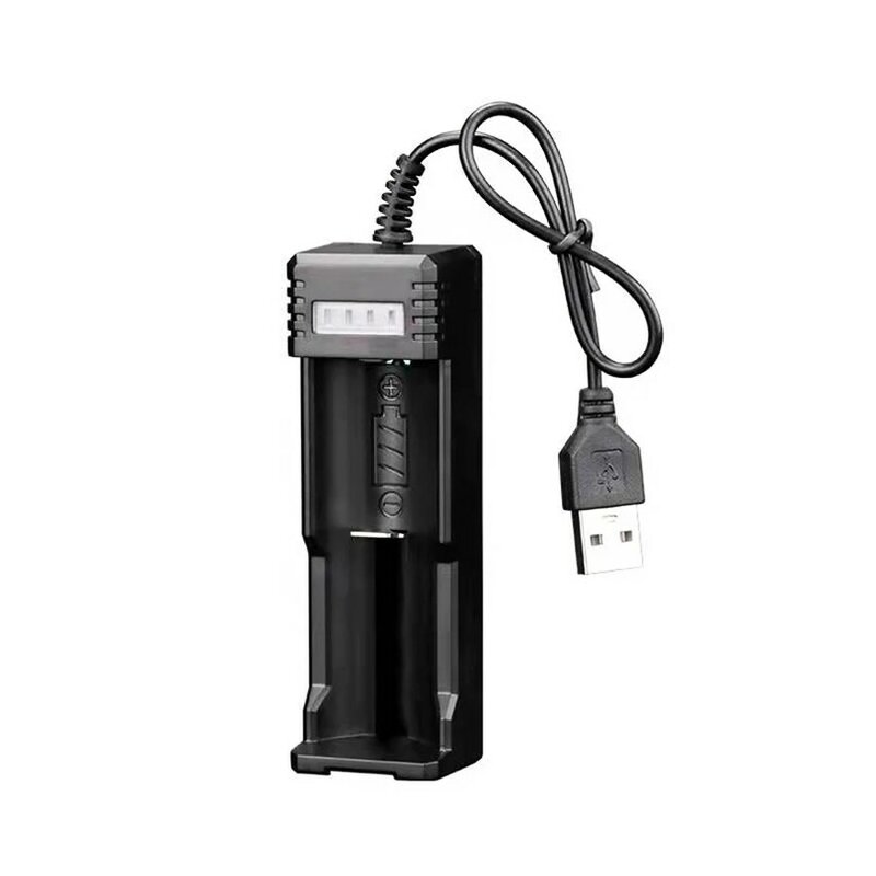 Cargador Universal inteligente USB de una sola ranura, cargador de litio 18650, linterna de juguete 26650 3,7 V-4,2 V, Banco de energía de iluminación