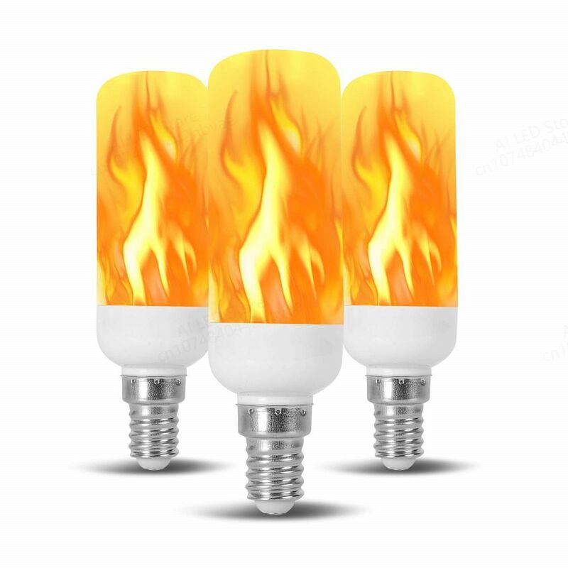 E14 e27火灯,3つの照明モード,火ランプ,トウモロコシの穂軸電球,22 LED,動的炎効果,3W,5W,AC85V-265V v,220v