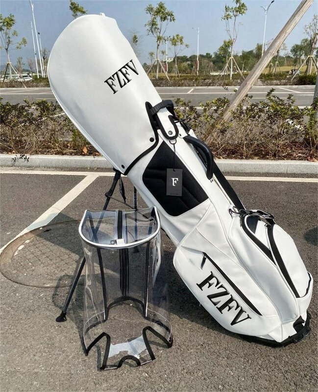 Сумка для гольфа 2024, сумка-подставка унисекс на одно плечо, модная Водонепроницаемая Ультралегкая Портативная сумка из ПУ кожи