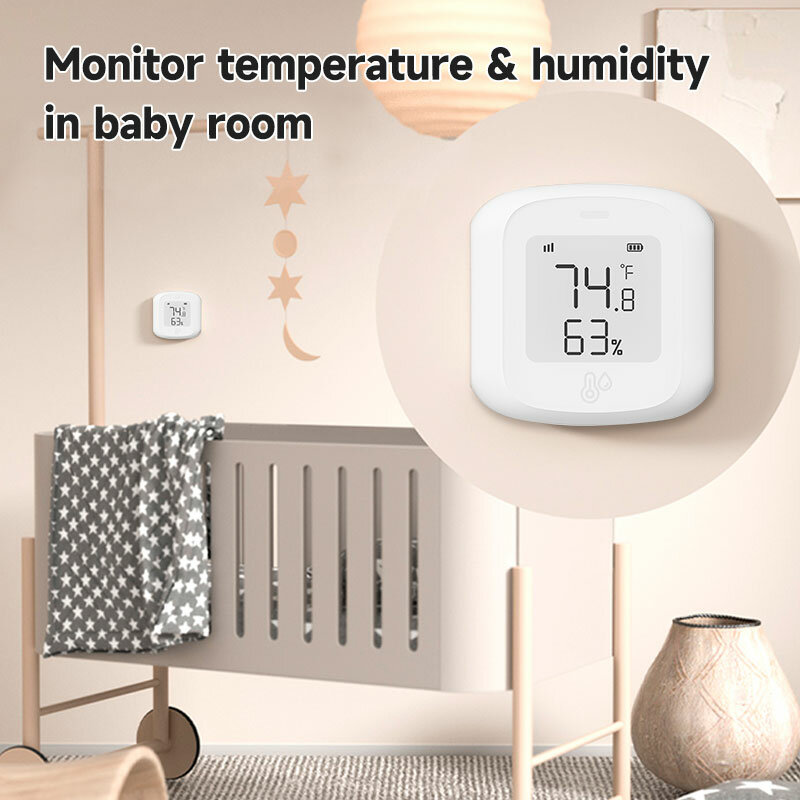 Tuya inteligentne WiFi/Zigbee LCD czujnik temperatury i wilgotności detektor bezprzewodowy inteligentny łącznik wsparcie Alexa Google Home
