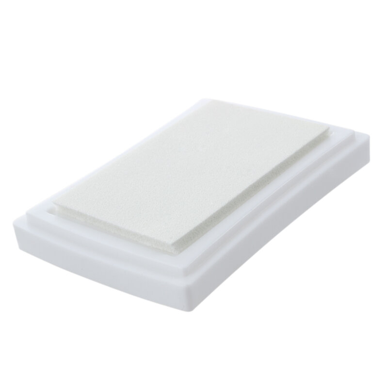 Tampon d'encre blanc pour enfants, 7.2x5.2x2.1 cm