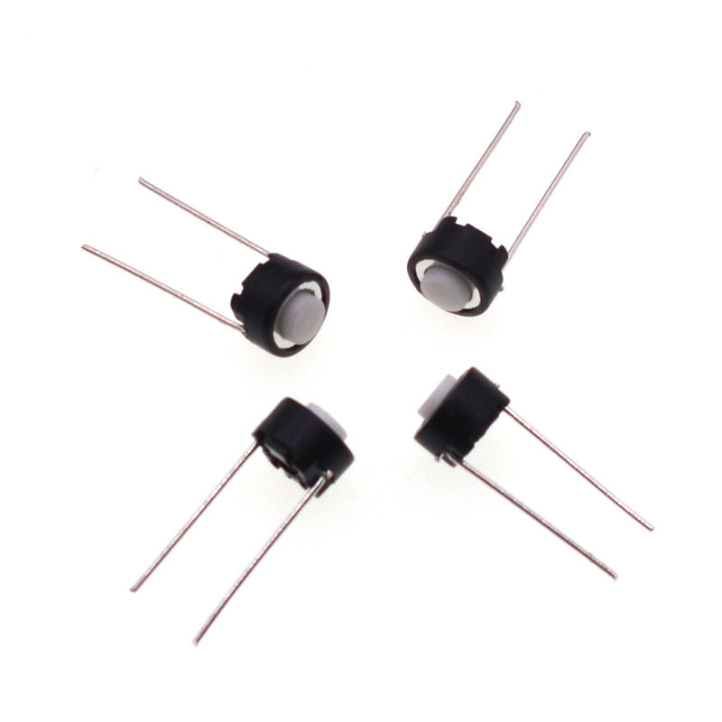 1000pcs Vertical Round Micro Switch 6*6*4.3mm / 6*6*5mm DIP-2 2pin Tactile Tact Push Button Switch 6x6x4.3mm / 6x6x4.3mm 2p