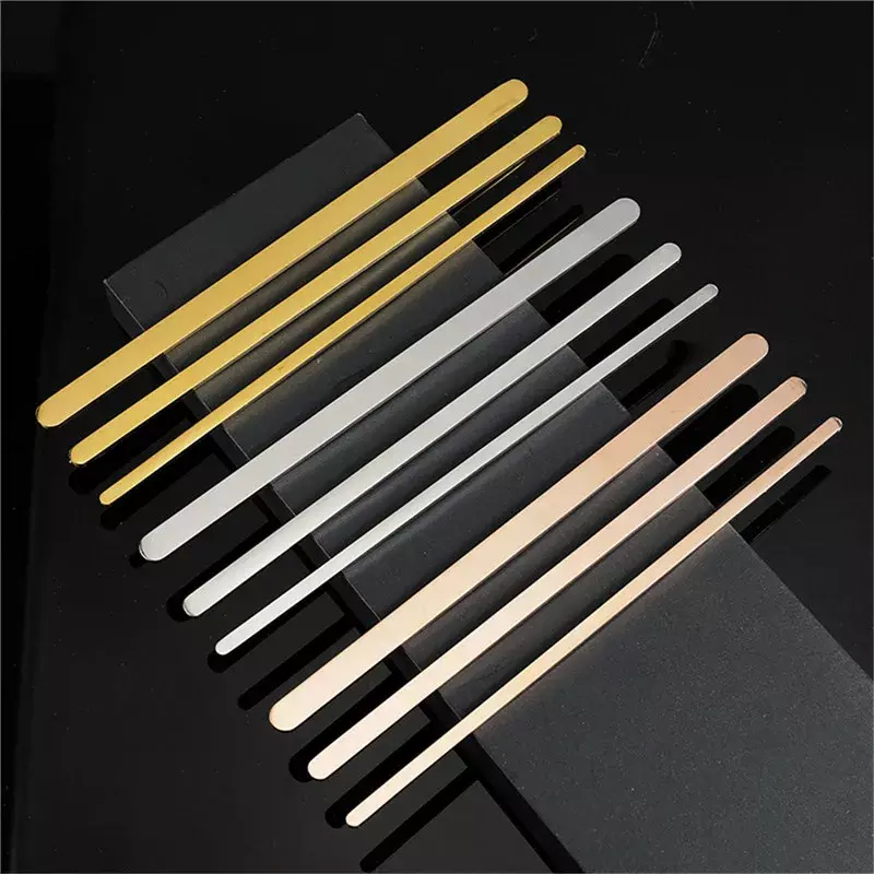 Stainless Steel Straight Cuff Bangle Blank Plain Rod Bracelet Diy Laser Engraving Bracelet Jewelry Charms Making Accessories