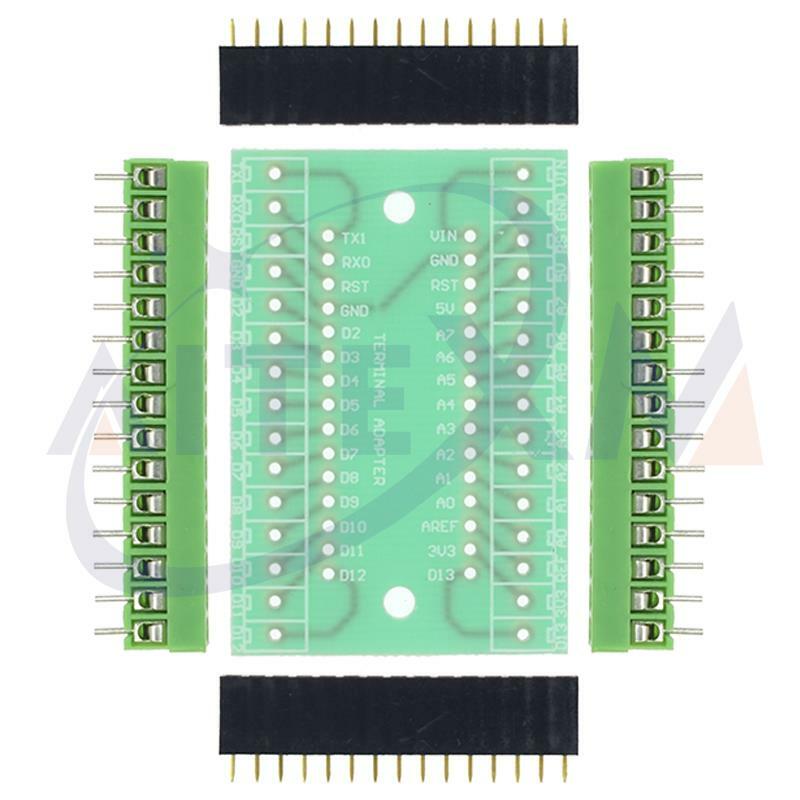 NANO V3.0 3.0คอนโทรลเลอร์เทอร์มินัลอะแดปเตอร์บอร์ดขยาย NANO IO Shield Simple ขยายสำหรับ Arduino AVR ATMEGA328P