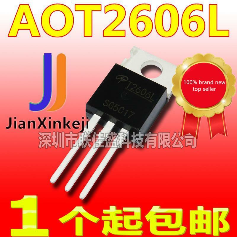 10Pcs 100% Original New In สต็อก AOT2606L Field Effect MOS N Channel 60V 72A TO-220 AOT2606L