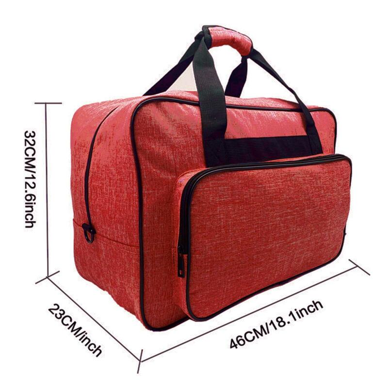 Tas penyimpanan membawa mesin jahit Premium, meliputi nilon siswa rumah merah