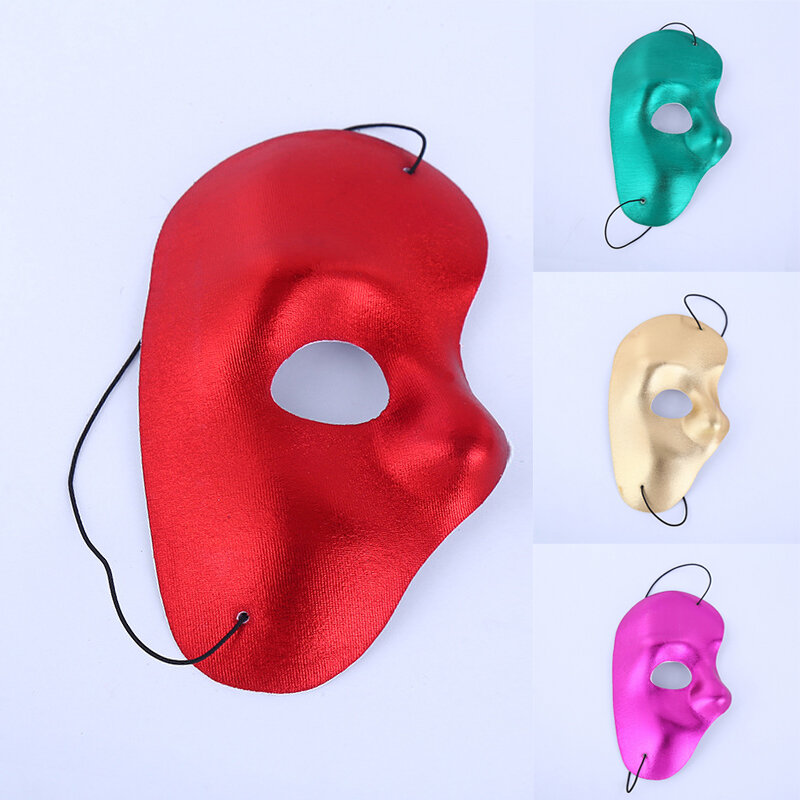 Máscara de meia face de PVC para meninos e meninas Máscaras Criativas de Baile Mistério Masquerade Cosplay Decoração de Festa de Moda Acessórios
