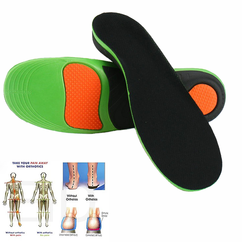 Стельки ортопедические из ЭВА, коррекция плоскостопия и искривления ноги типа X/O, поддержка свода стопы, спортивные с эффектом памяти