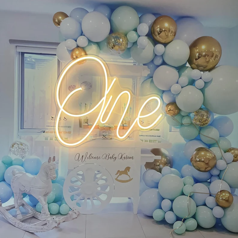 One Neon Sigh Letter Warm Room Decor Wedding Marriage Festival Home Birthday Party Decoration Usb Light Up Wall Lamp Ornaments