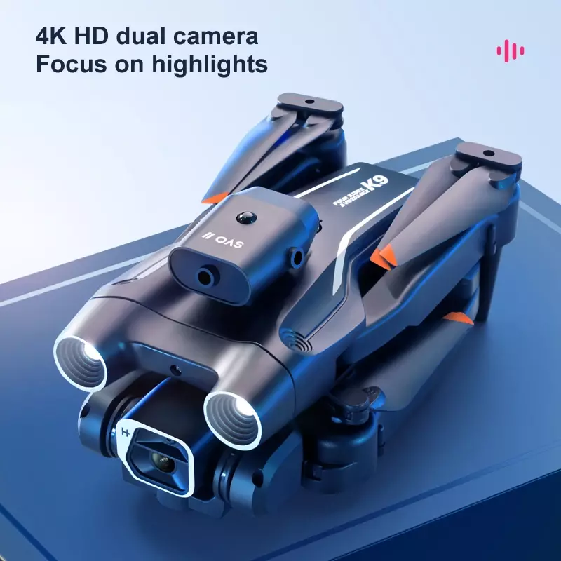 RNABAU K9 Drone Professional 360°All-round Obstacle Avoidance 4k HD Dual Camera Remote Optical Flow Positioning FPV Drone Toys
