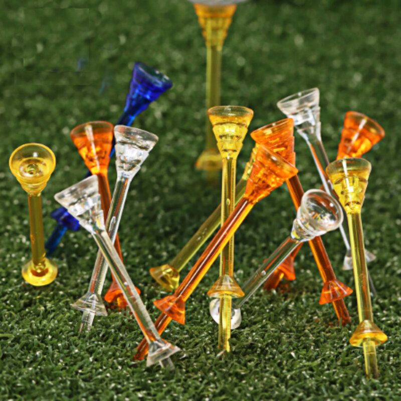 50 pçs super multa e baixa resistência t de golfe 83mm copo de alta qualidade plástico conjunto t golfe inquebrável plástico