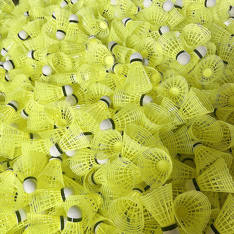 5 Stück Homehold Indoor langlebige Sport Badminton Feder bälle Kunststoff Nylon Trainings bälle